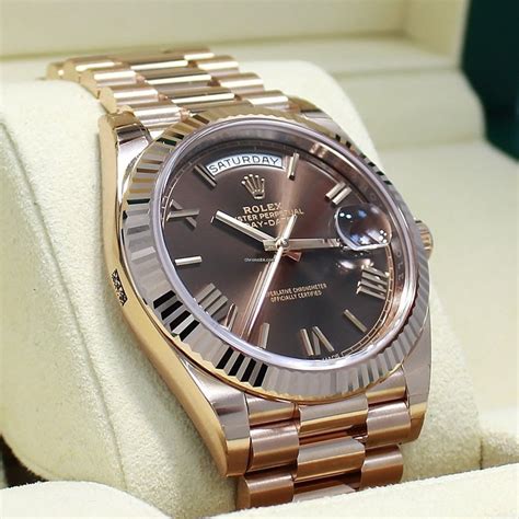 rolex rose gold presidential replica|18k presidential rolex diamond bezel.